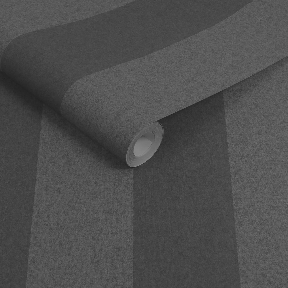 Regent Stripe Charcoal Wallpaper