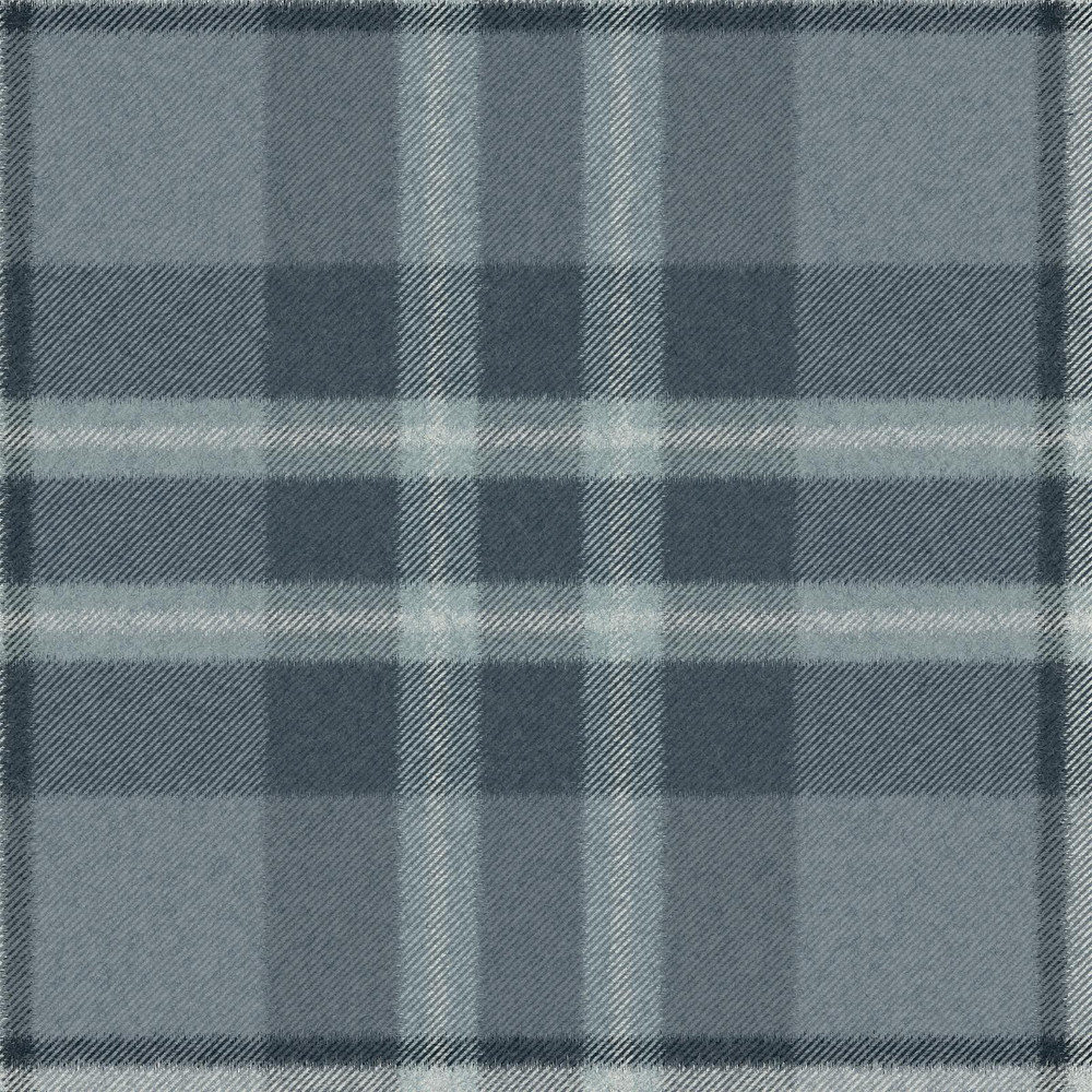 Eildon Weave Archival Blue Wallpaper