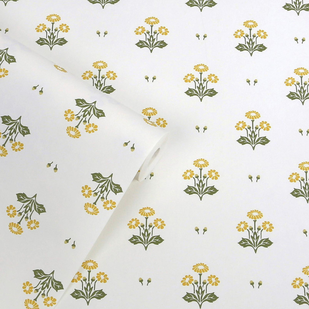 Laura Ashley Harthill Daisy Ochre Yellow Wallpaper White Laura Ashley laura-ashley-harthill-daisy-ochre-yellow-wallpaper-white-laura-ashley