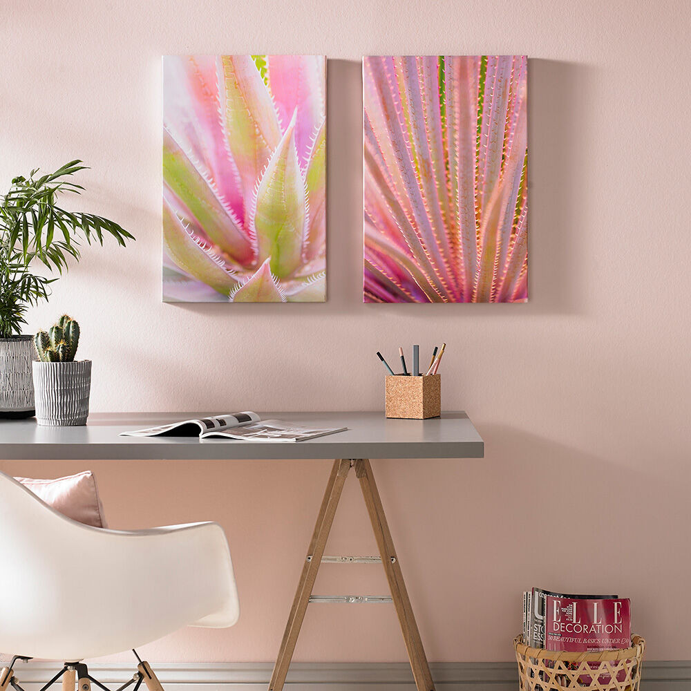 Blushed Tropics Printed Canvas Wall Art