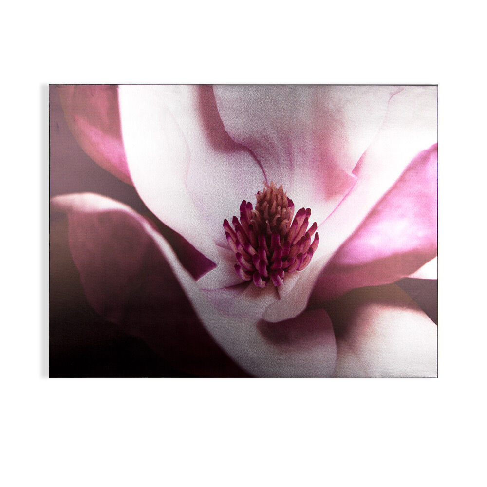 Metallic Plum Petals Printed Canvas Wall Art