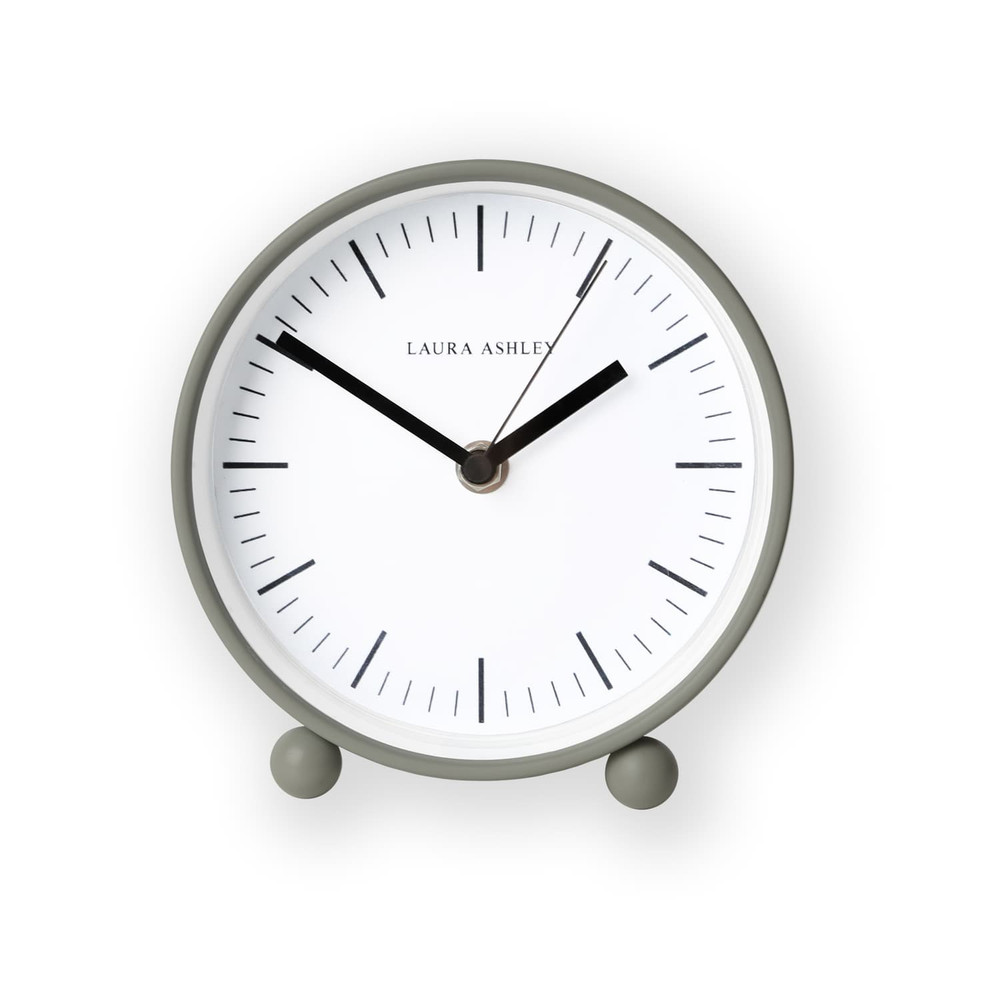 Twyford Pale Steel Grey Small Bedside Clock