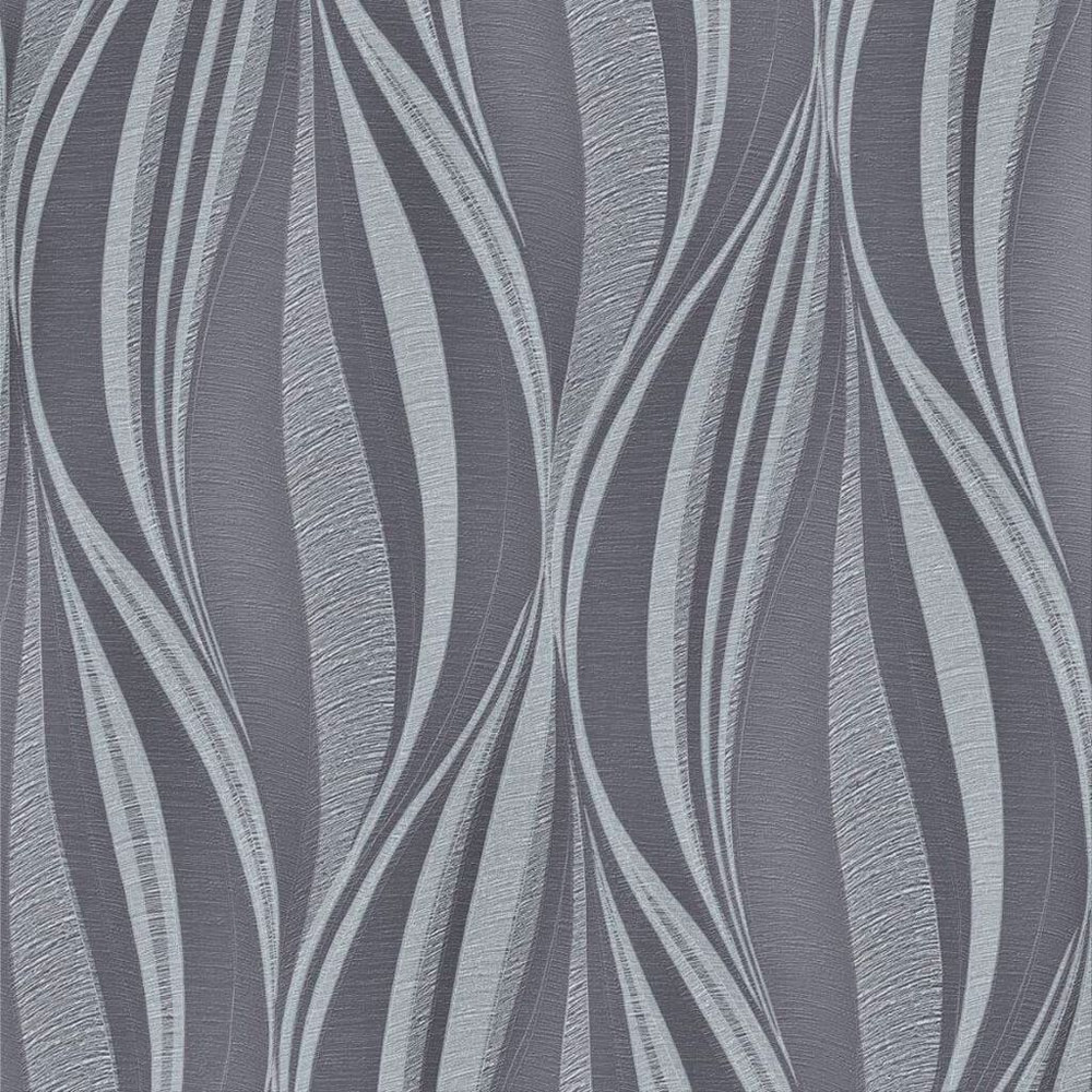 tango charcoal and silver wallpaper