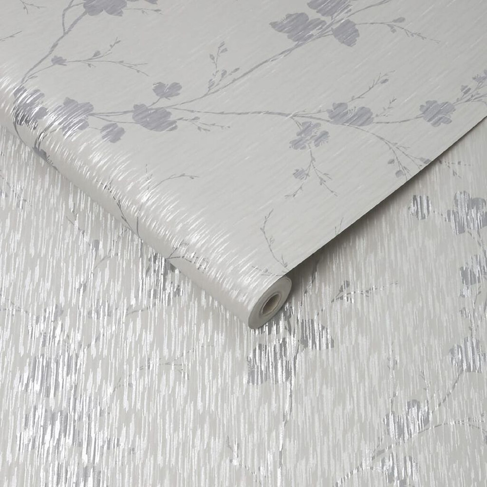 theia blossom silver wallpaper