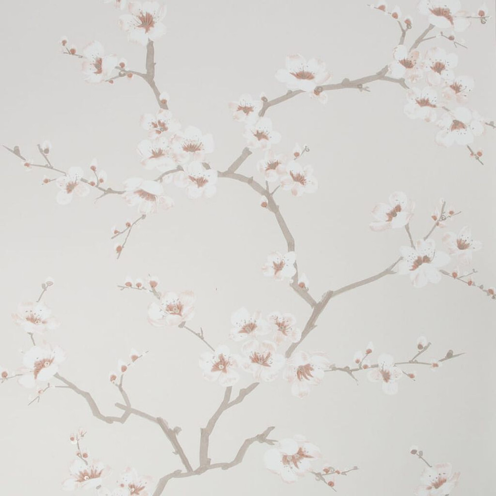 apple blossom burnt orange wallpaper