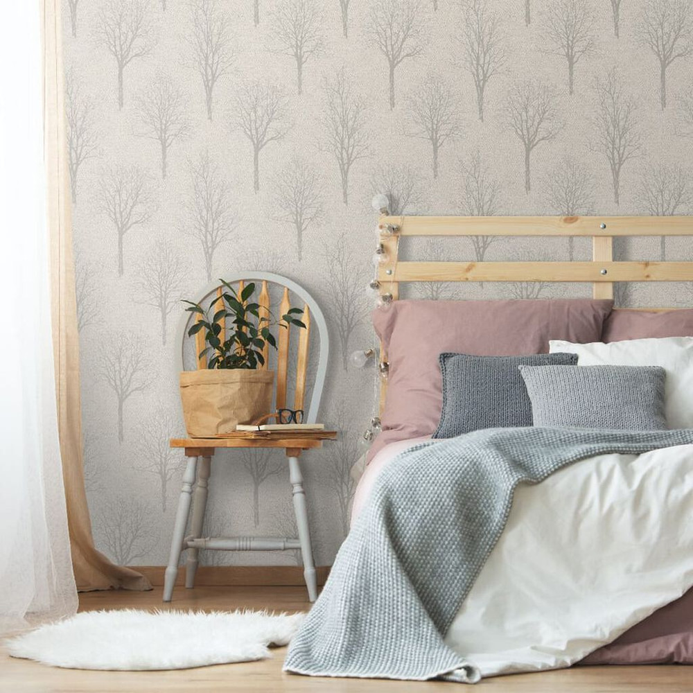 Landscape Taupe Wallpaper