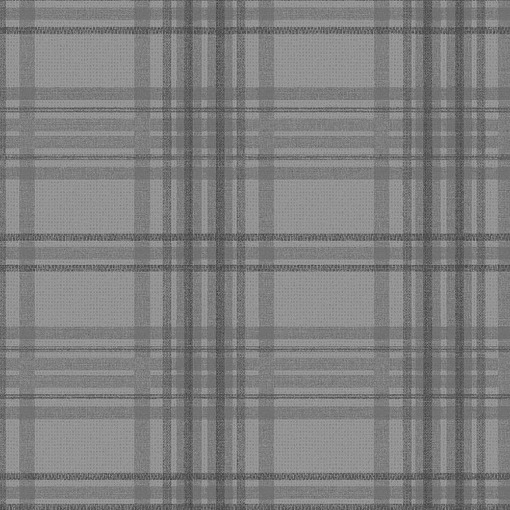 country tartan charcoal wallpaper