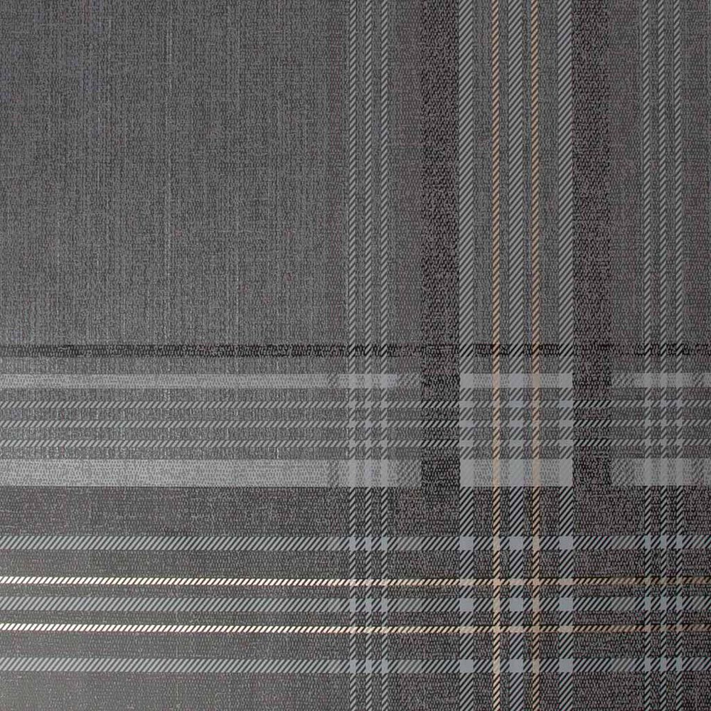 Rhea Plaid Charcoal Wallpaper