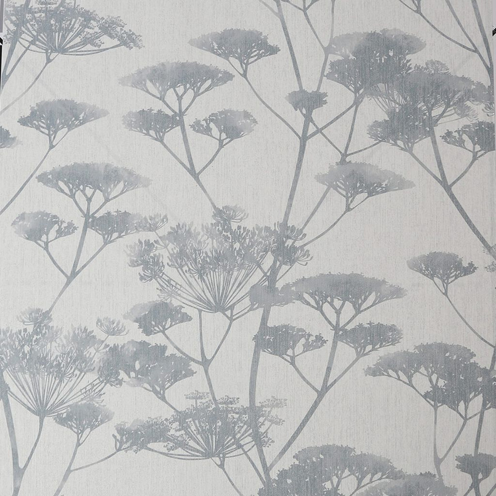 meadow silhouette blue grey wallpaper