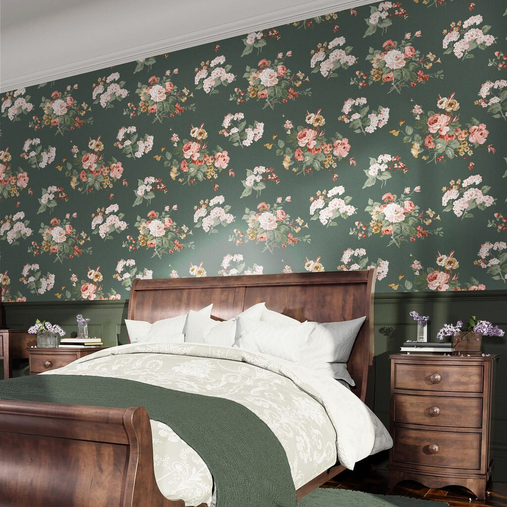 laura ashley rosemore fern wallpaper