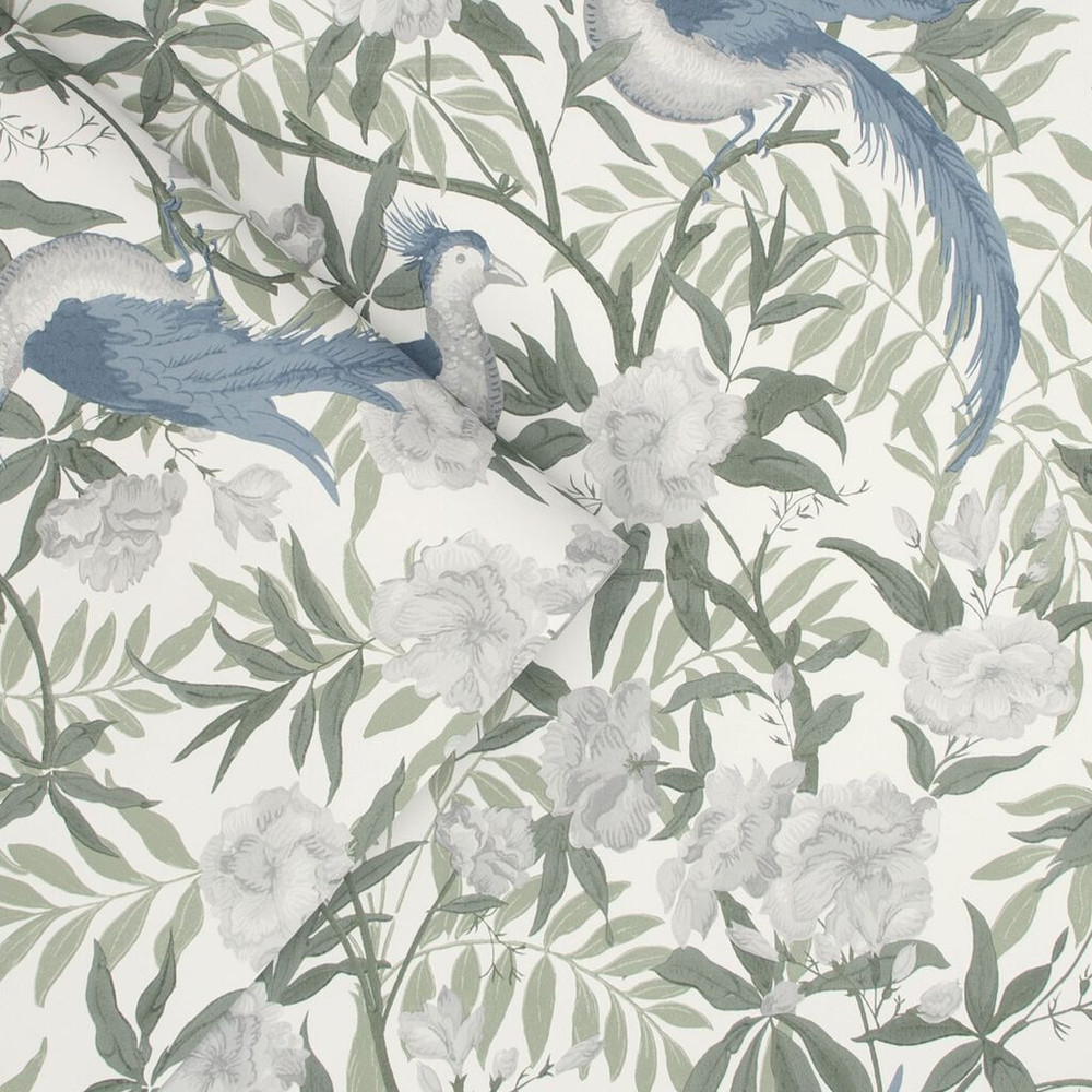 laura ashley osterley sage wallpaper