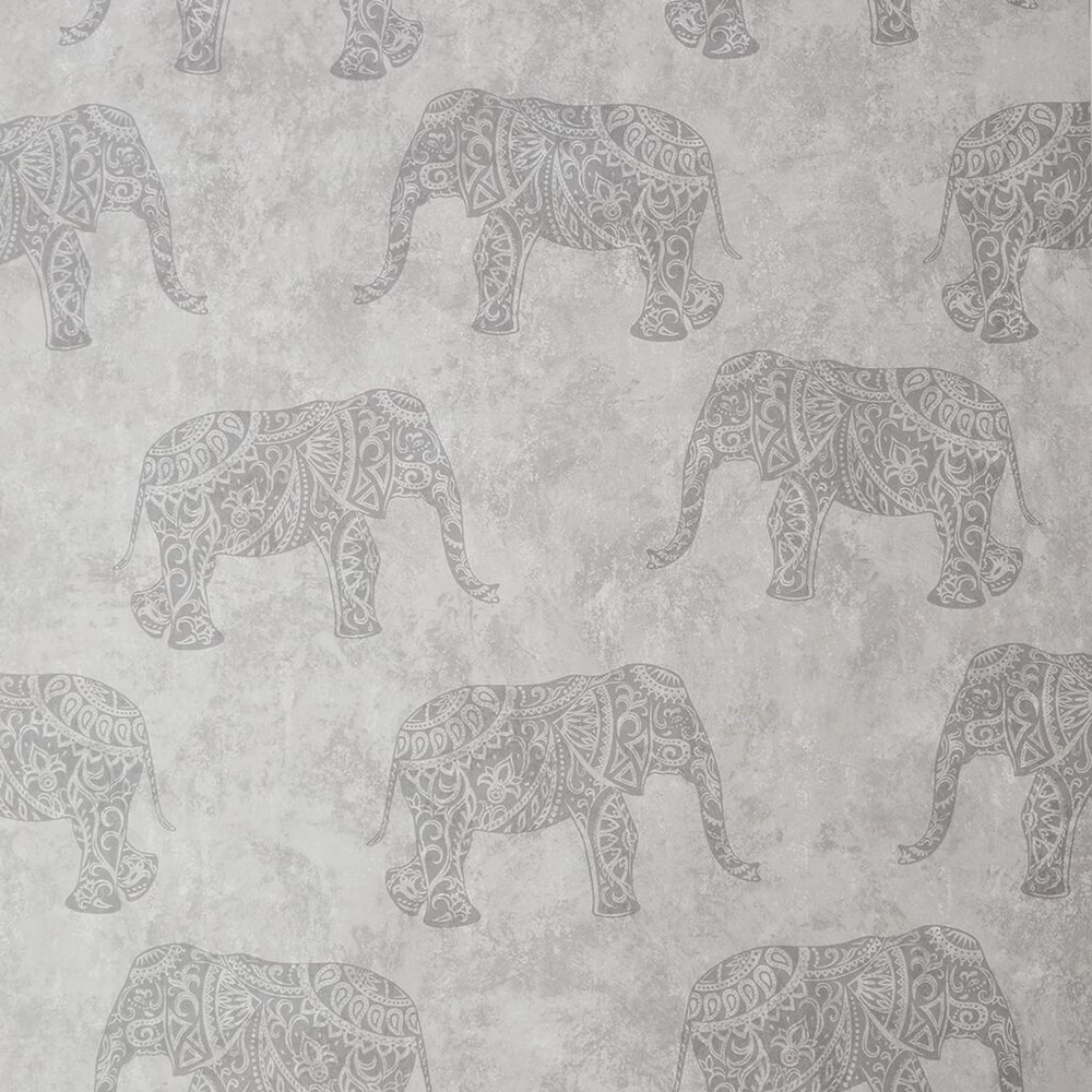 moroccan elephants natural wallpaper