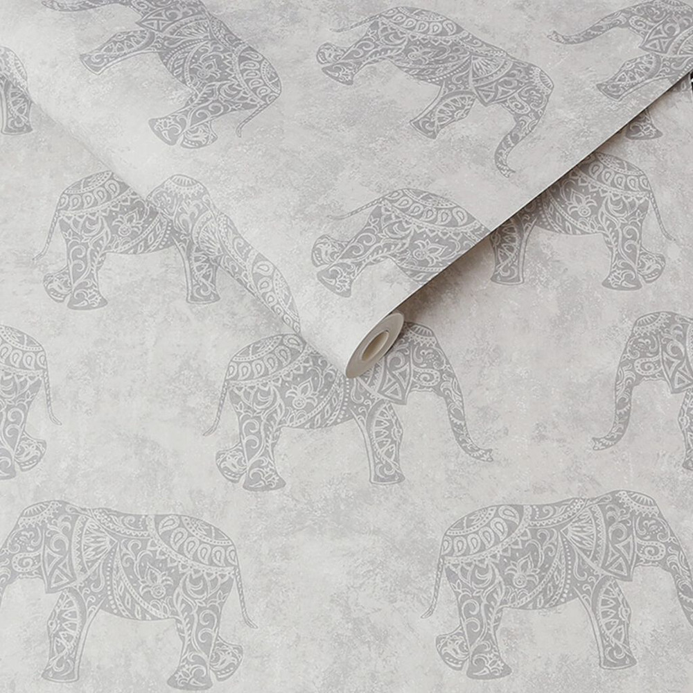 moroccan elephants natural wallpaper