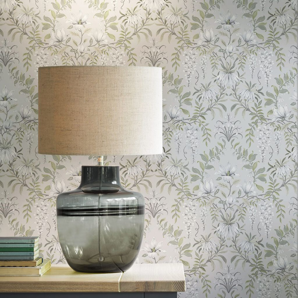 Laura Ashley Parterre Sage Wallpaper