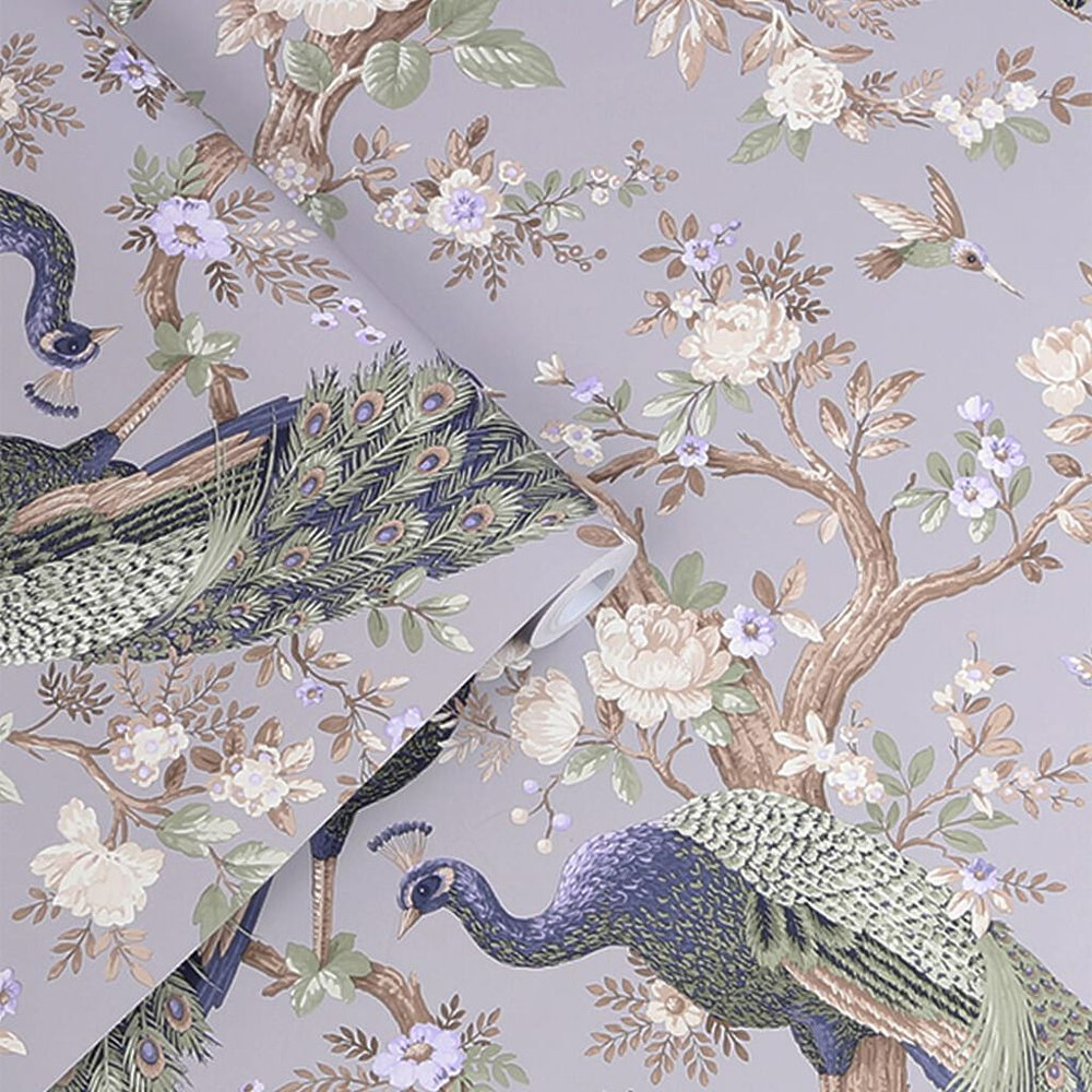 laura ashley belvedere pale iris wallpaper