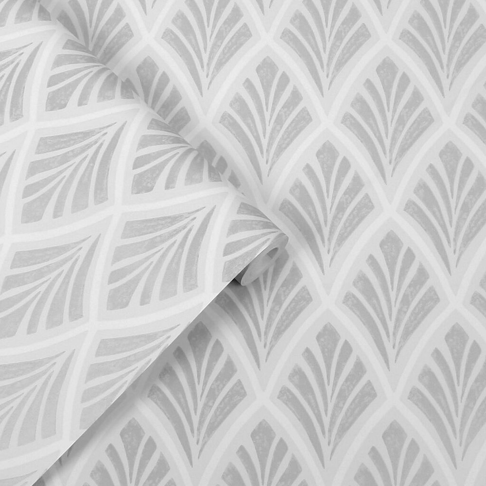 Laura Ashley Florin Silver Wallpaper