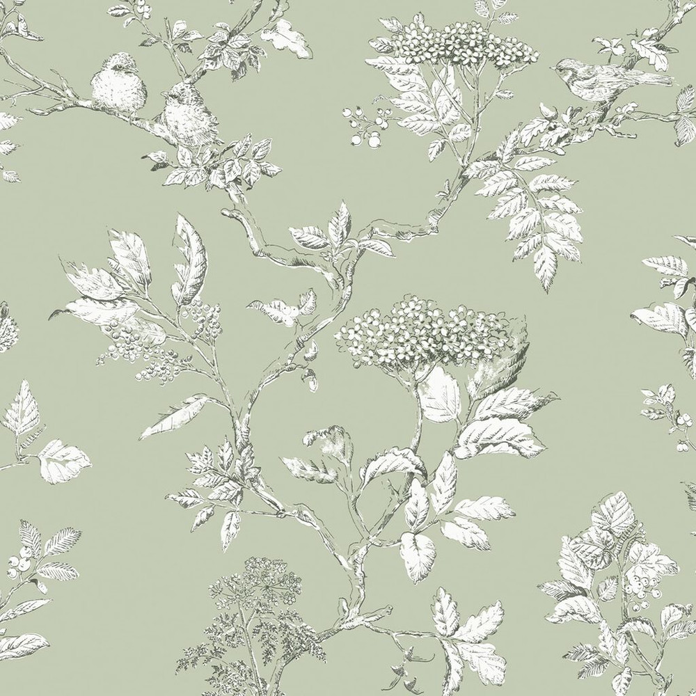 laura ashley elderwood sage wallpaper