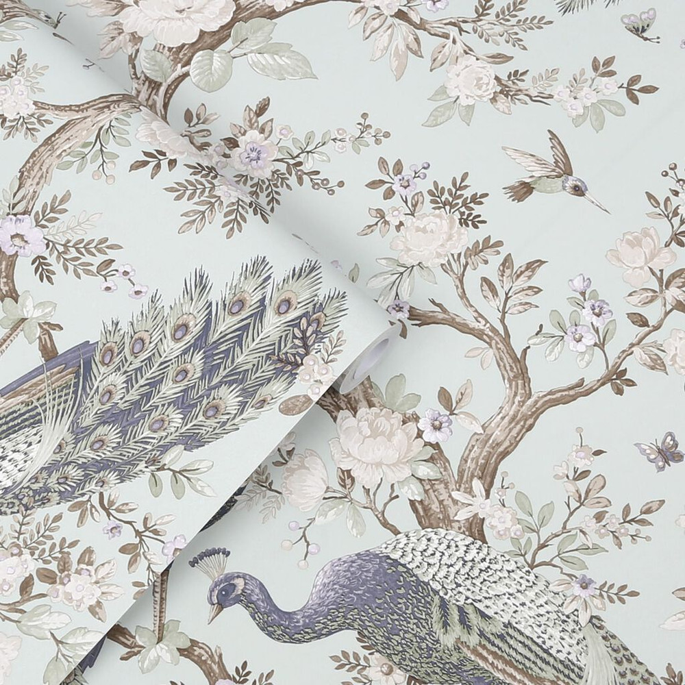 Laura Ashley Belvedere Duck Egg Wallpaper