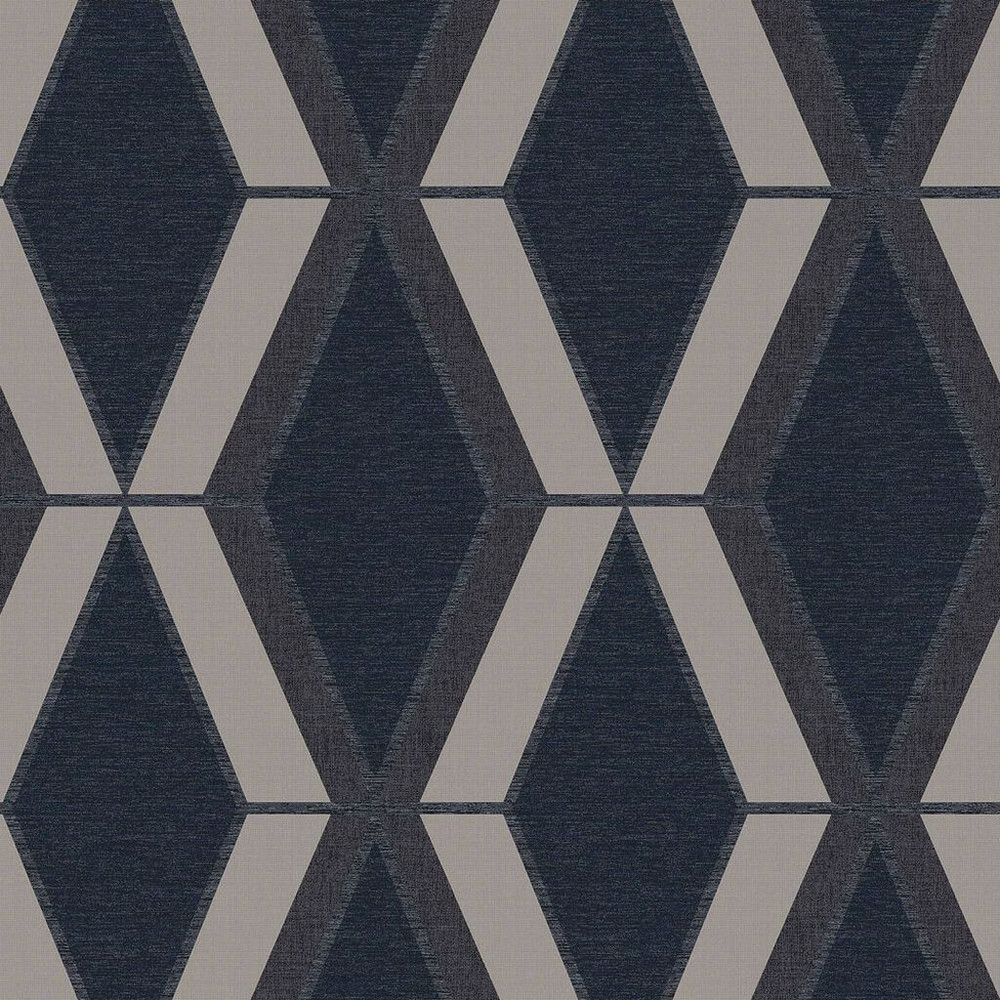 next optical triangle navy wallpaper