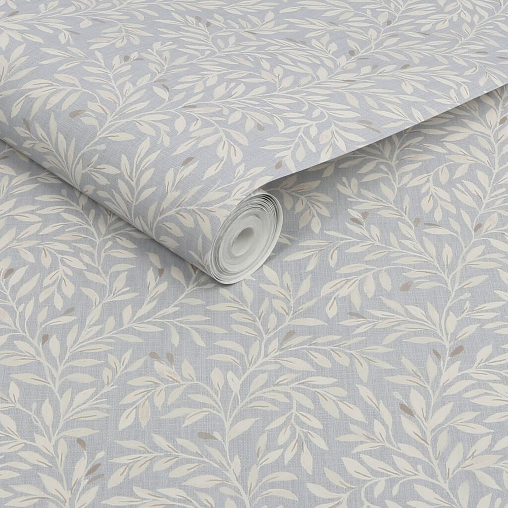 next ditsy leaf grey wallpaper