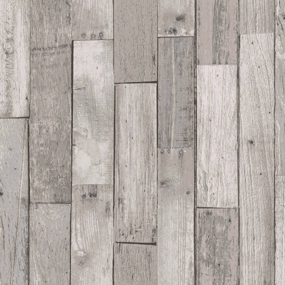 next distressed wood plank grey wallpaper