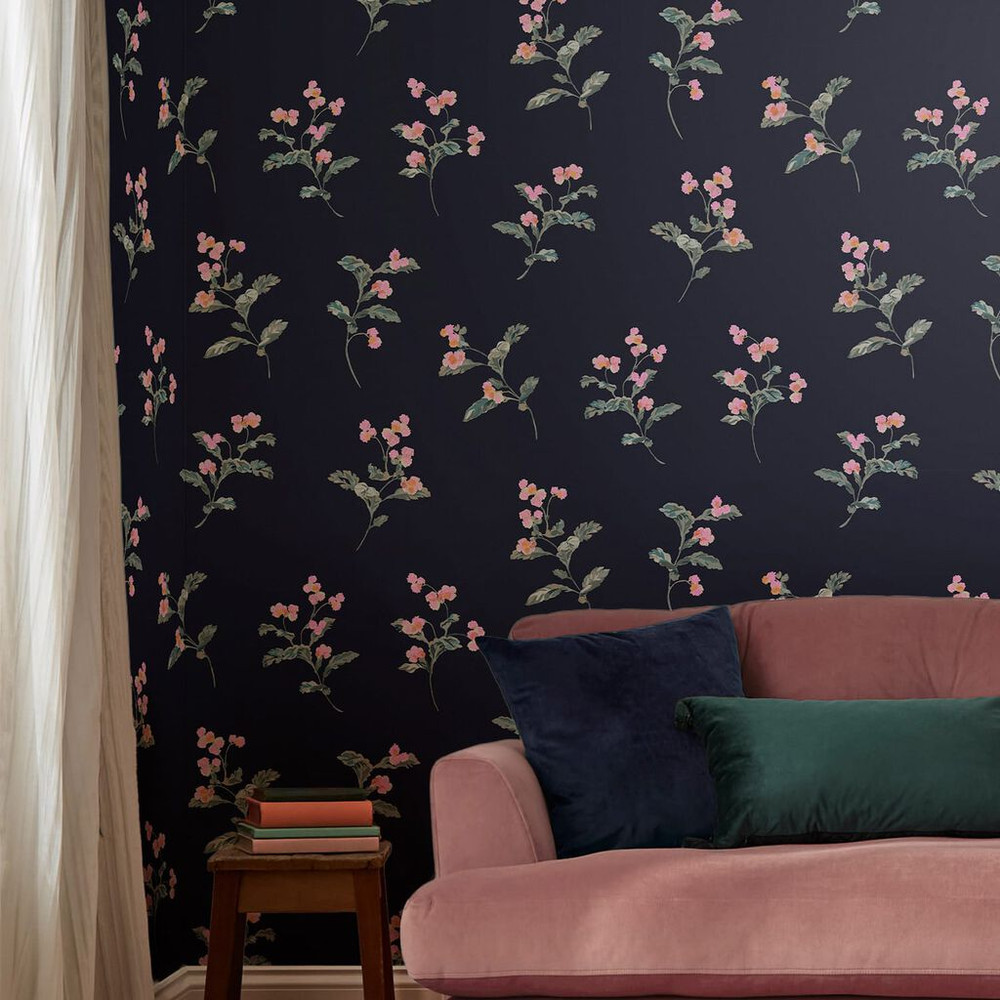 joules swanton floral midnight navy wallpaper