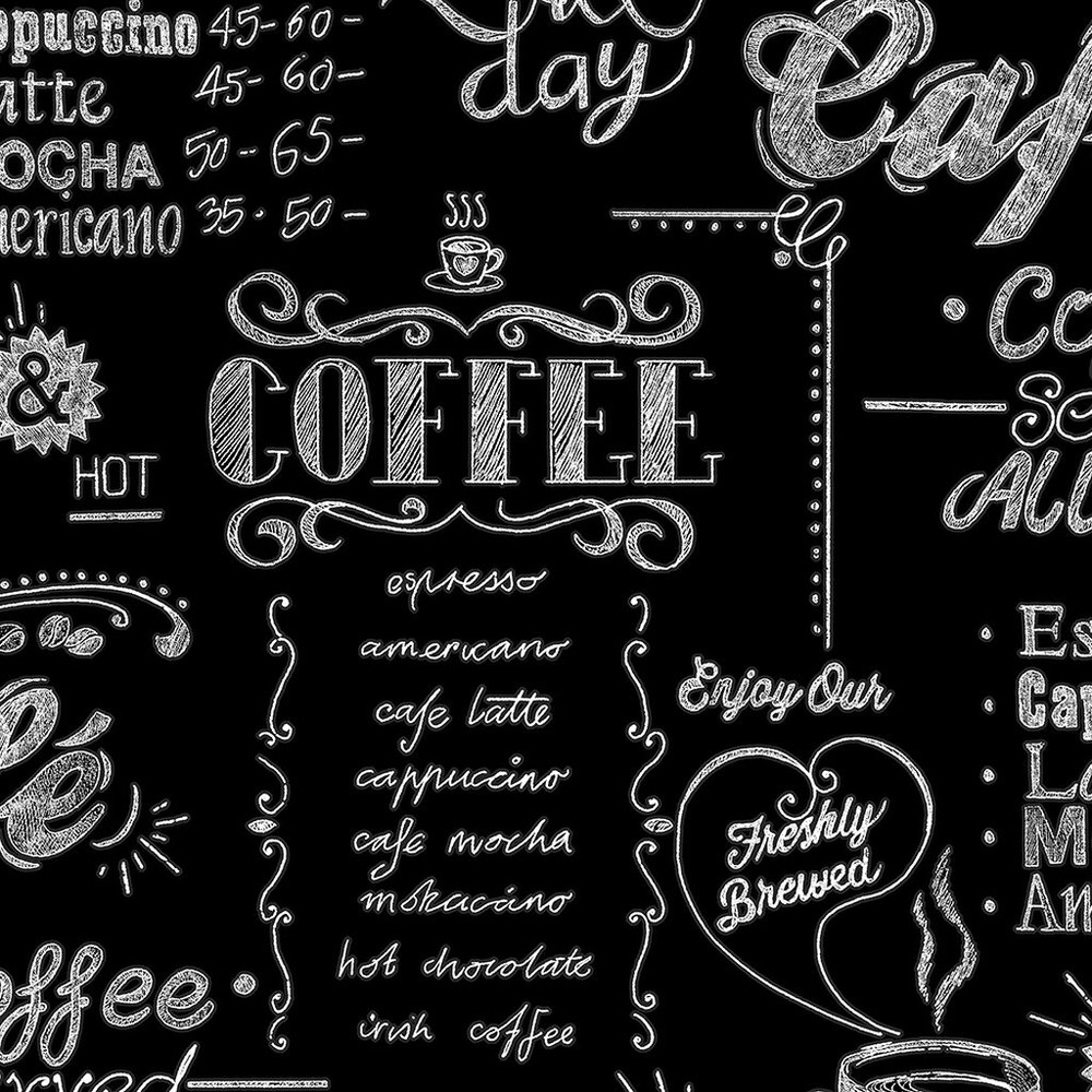 coffee shop black and white wallpaper