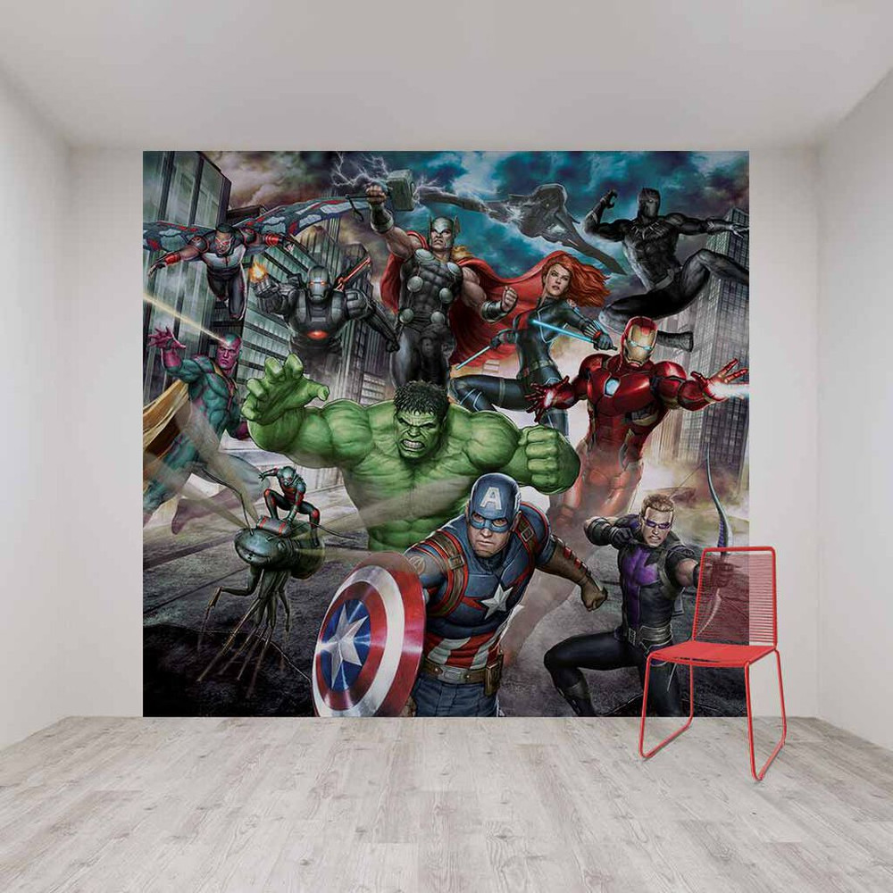 marvel avengers assemble mural