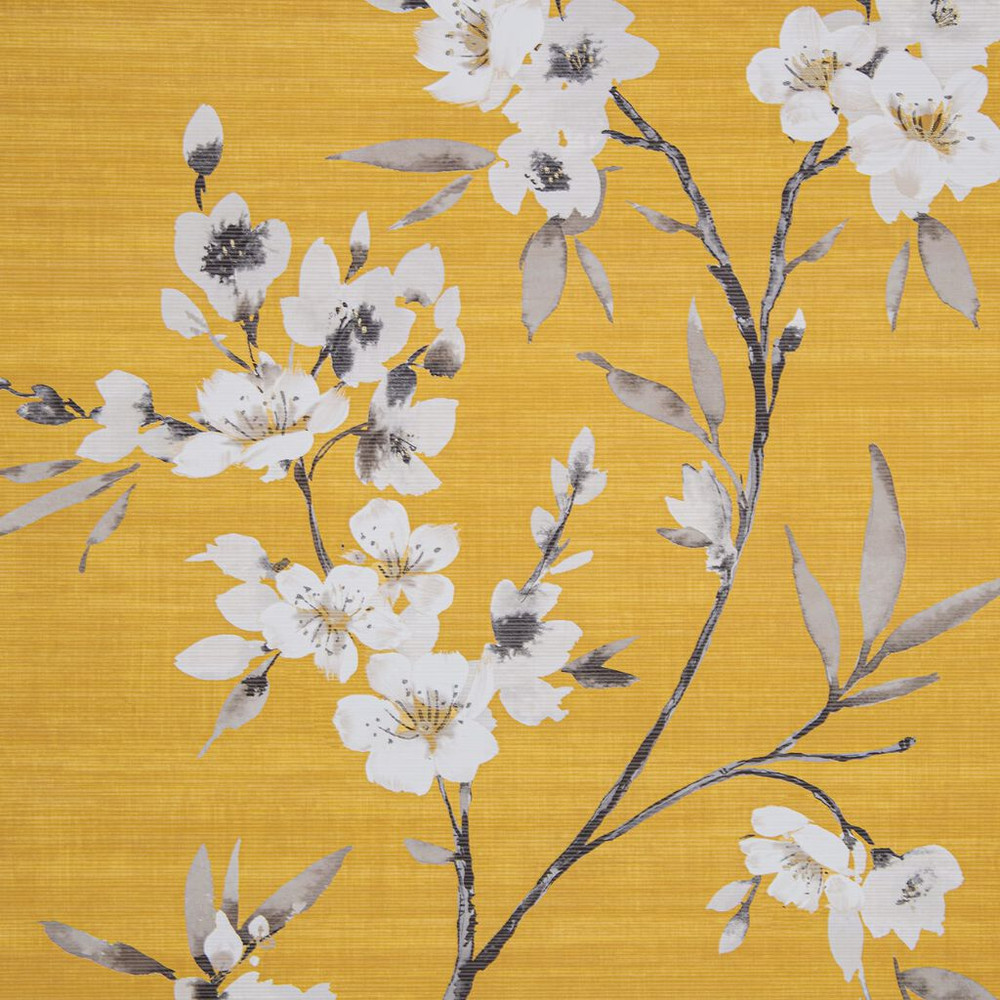 ochre blooms canvas wall art