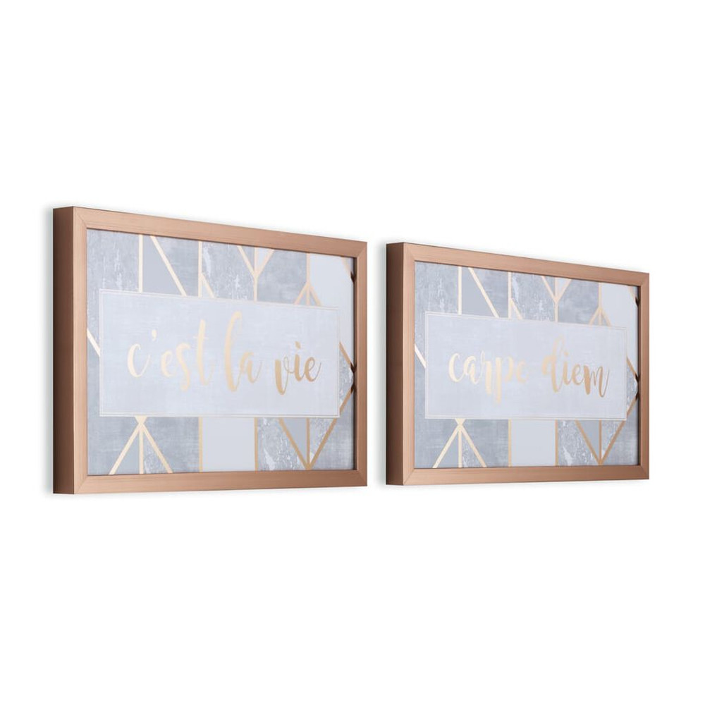 c'est la vie & carpe diem framed prints