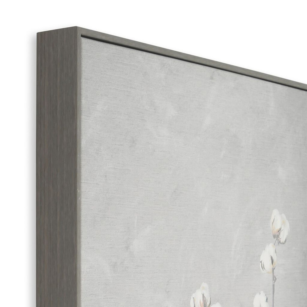 Cotton Flower Sprigs Canvas Wall Art