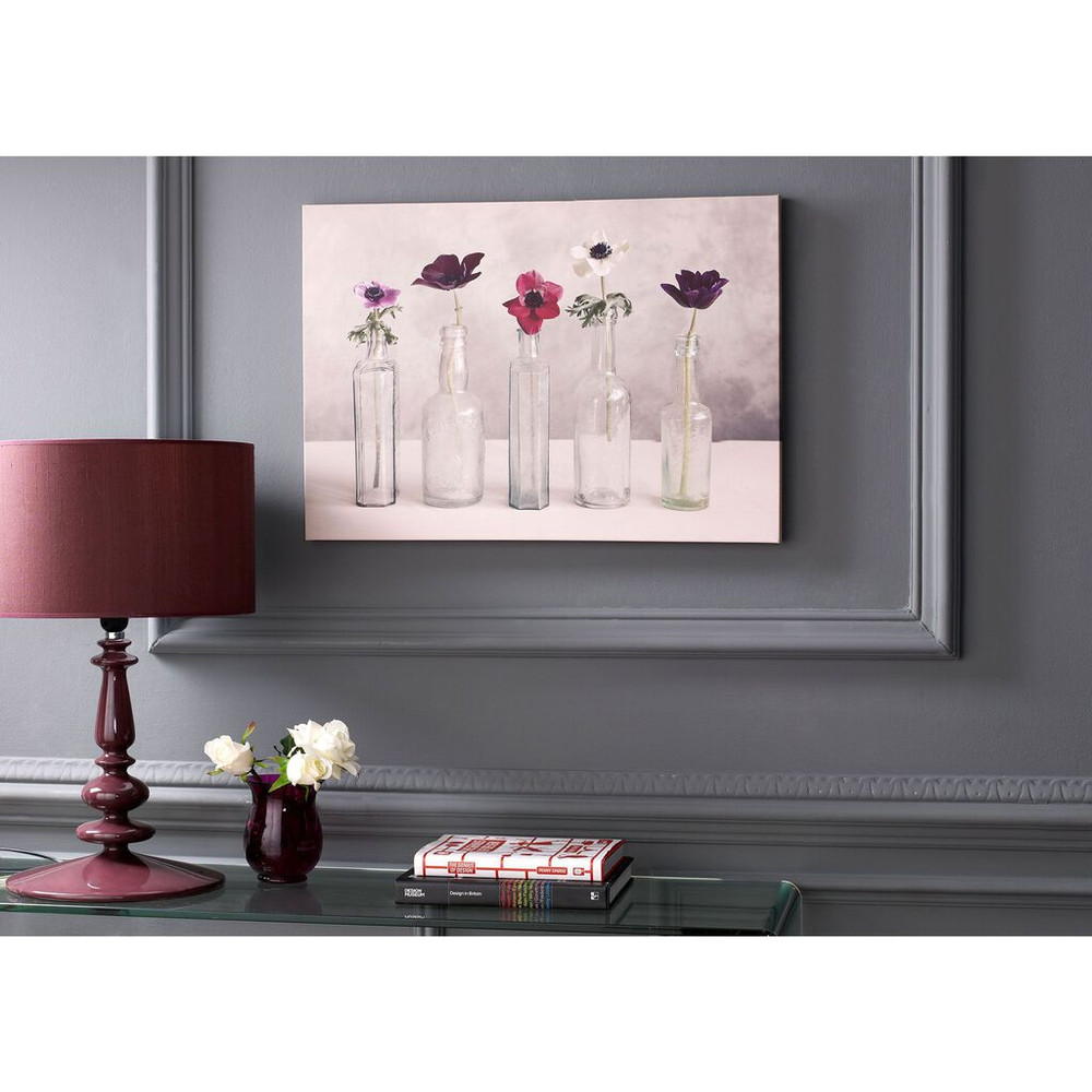 Floral Row Printed Canvas Wall Art