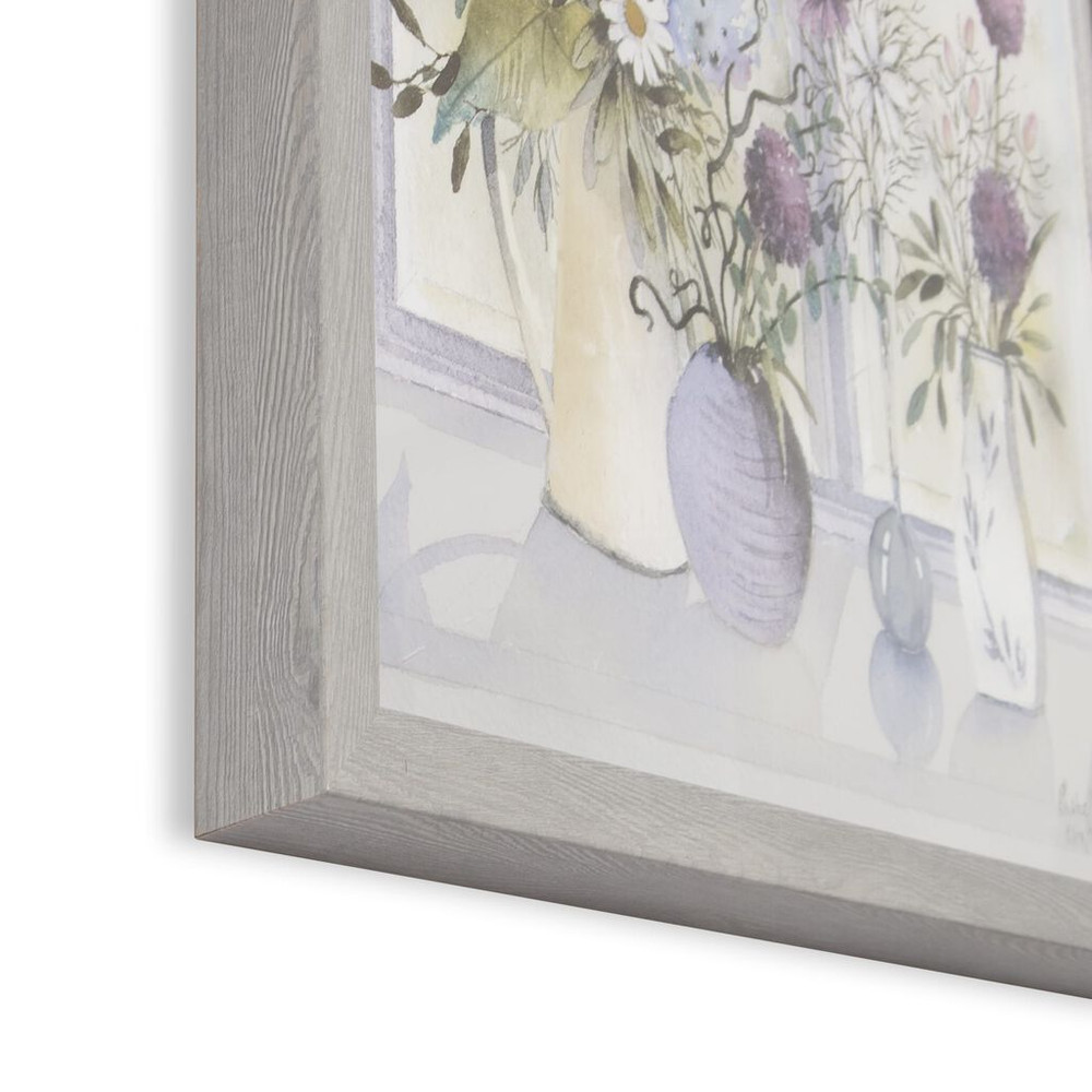 allium blooms framed print