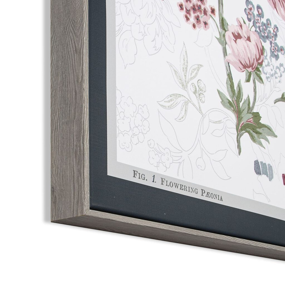 tapestry floral box framed canvas