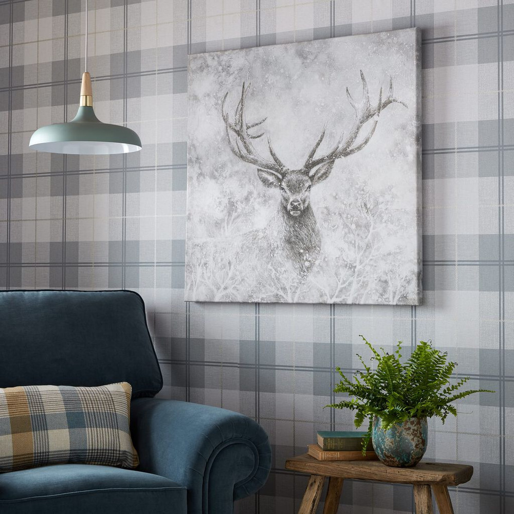 autumn stag canvas wall art