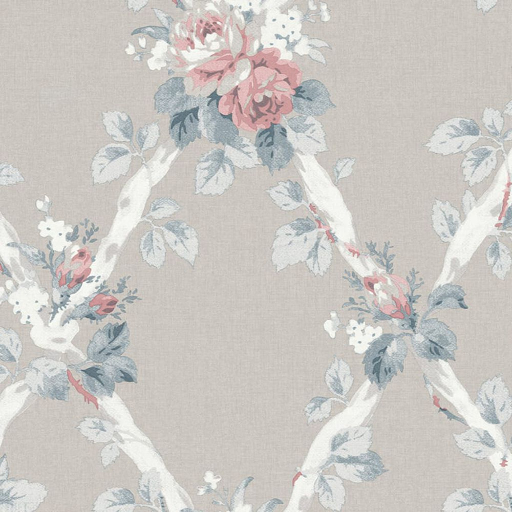 Laura Ashley Elwyn Dove Gray Wallpaper