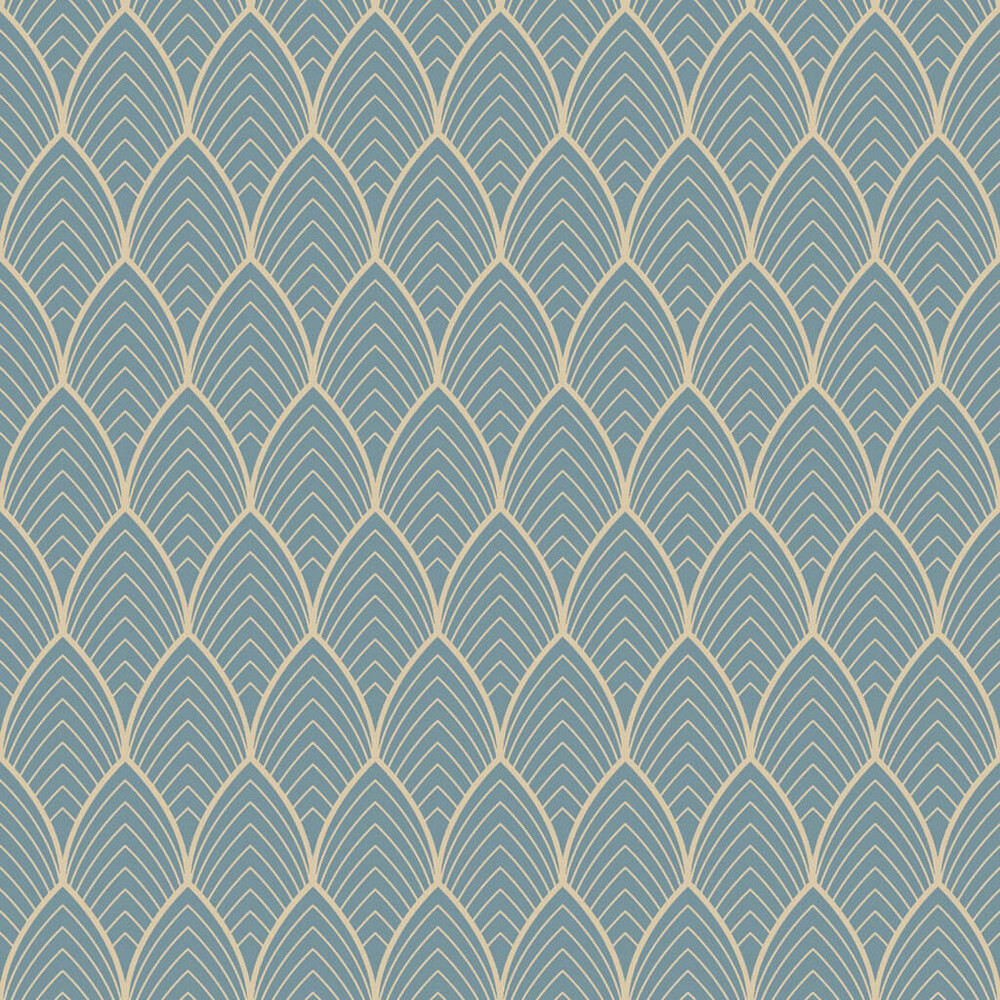 Bercy Blue Wallpaper