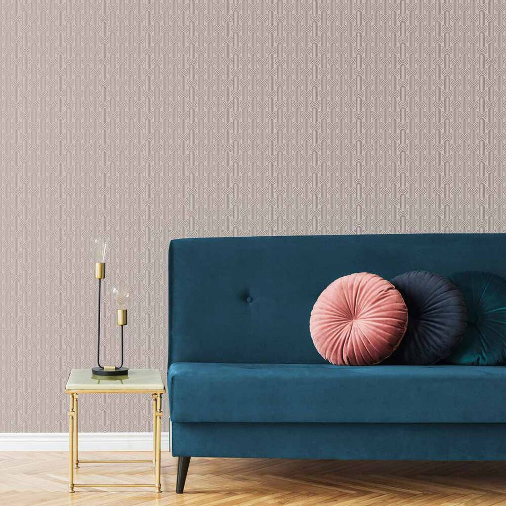 Chaillot Pink & Rose Gold Wallpaper