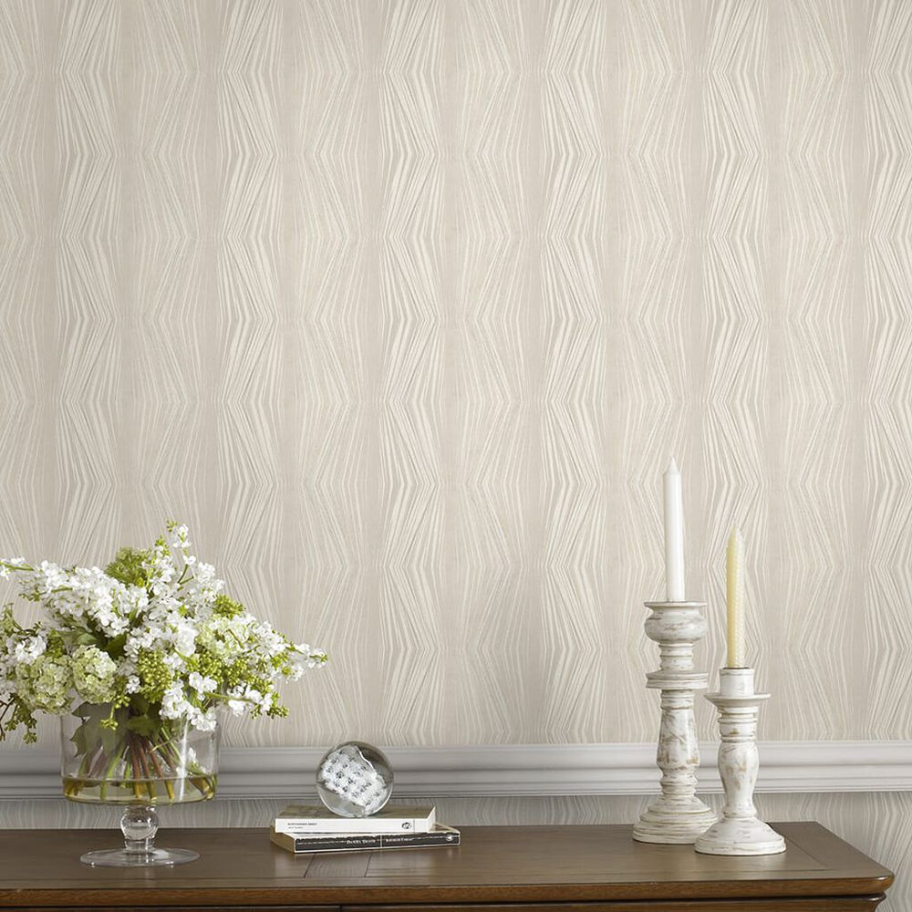 Vermeil Stripe Cream Wallpaper