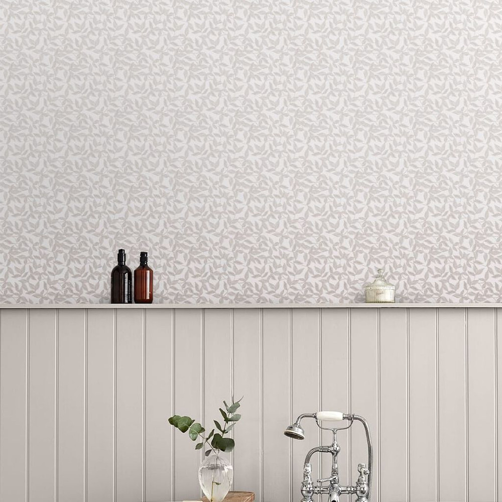 Laura Ashley Erwood Dove Gray Wallpaper