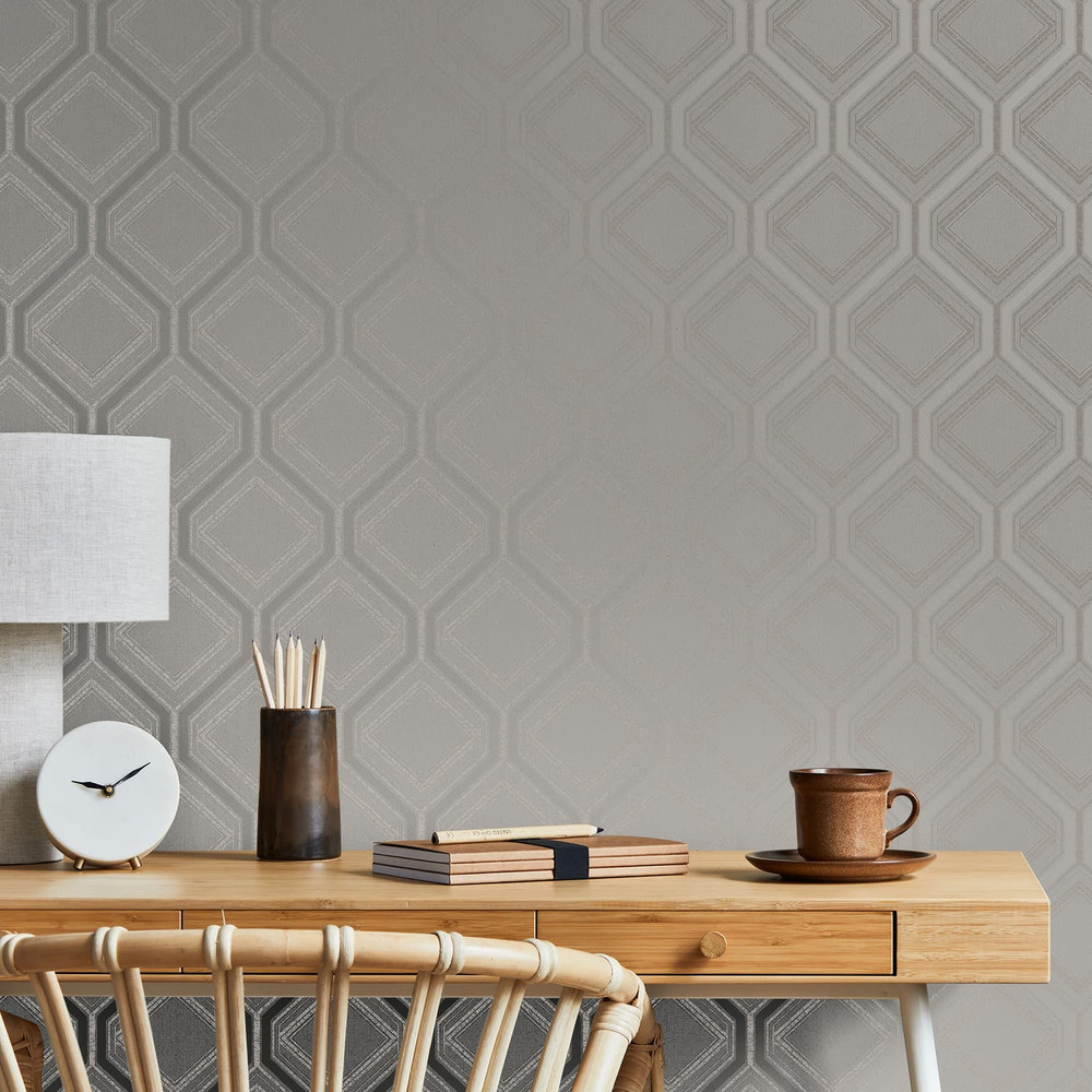 Savile Row Taupe Wallpaper