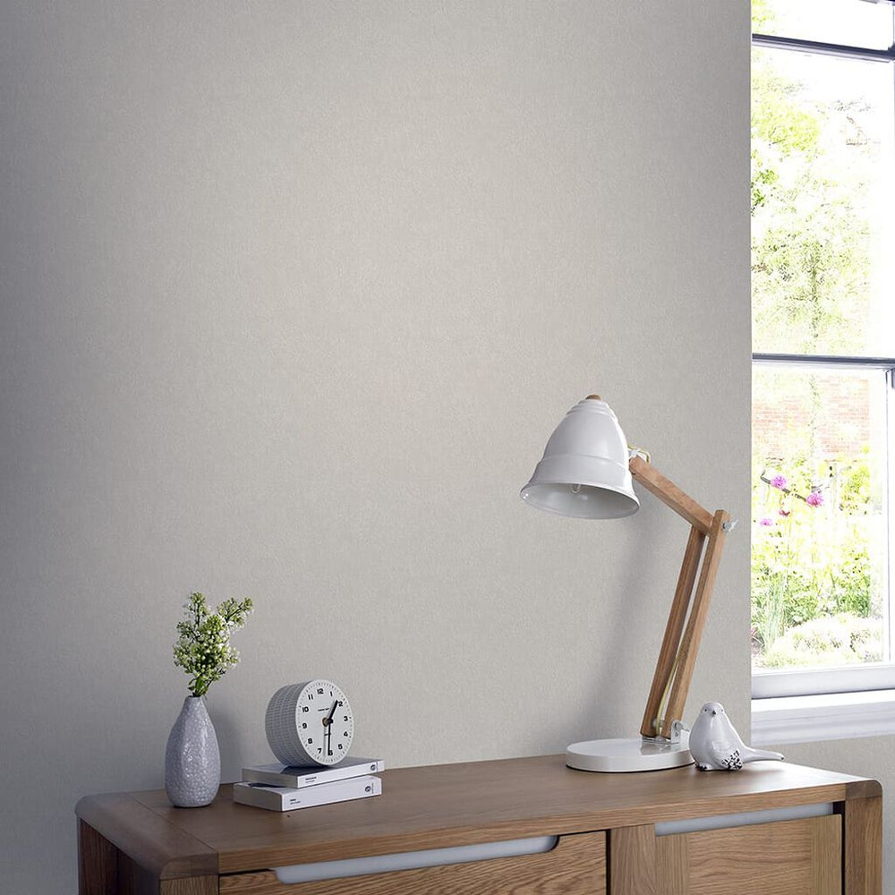 Dynasty Plain Taupe Wallpaper