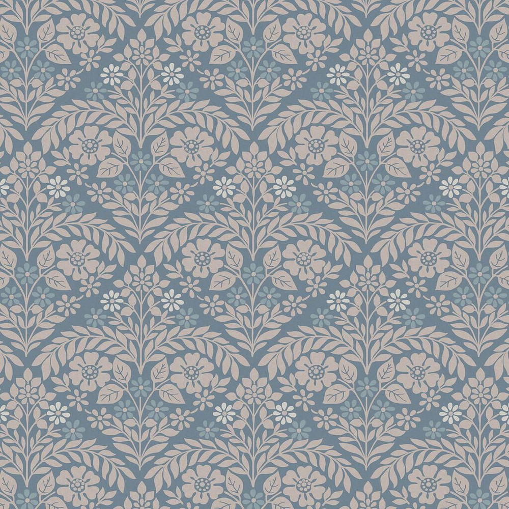 Laura Ashley Margam Newport Blue Wallpaper