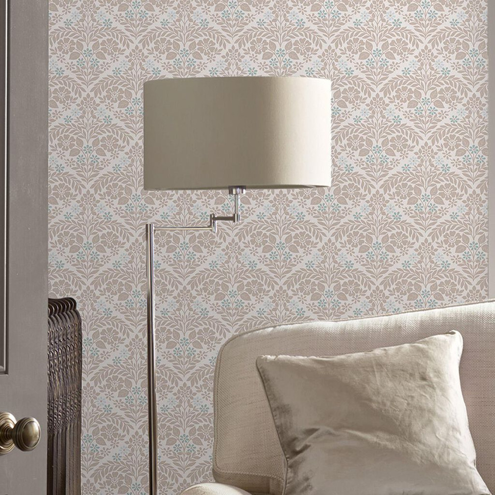 Laura Ashley Margam Dove Gray Wallpaper