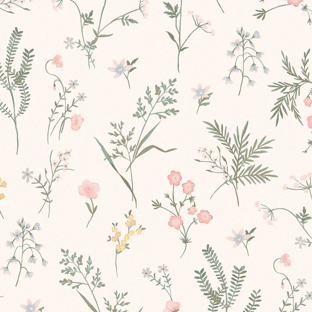 laura ashley crosswell coral pink wallpaper