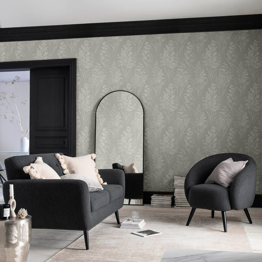 Next Leaf Sprigs Taupe Wallpaper