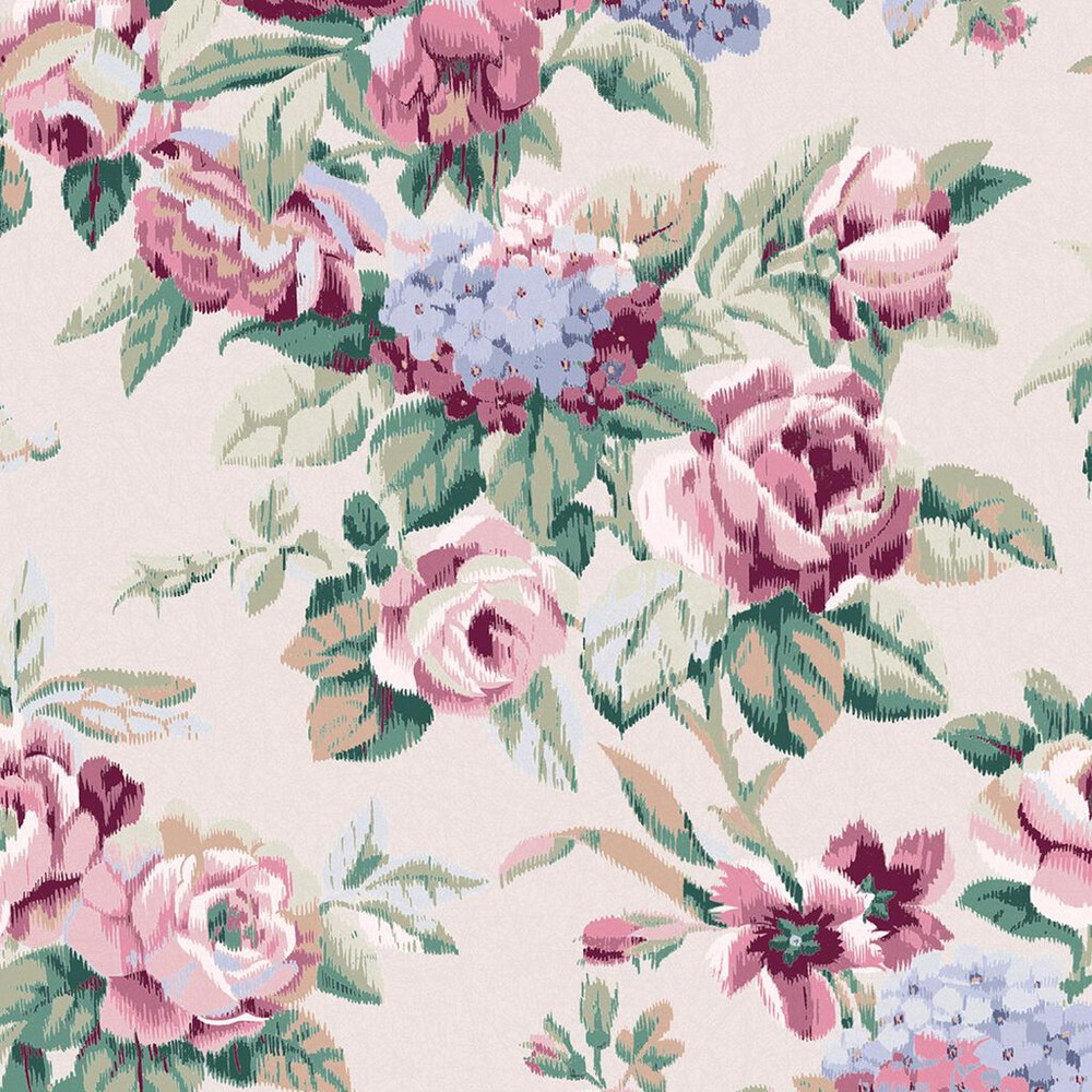 laura ashley pembrey hazelnut wallpaper