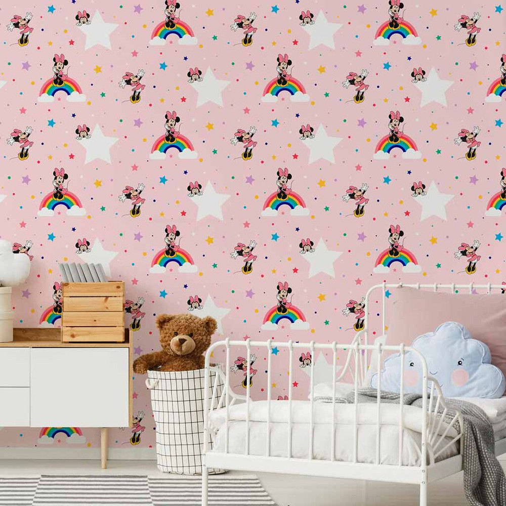 disney rainbow minnie wallpaper