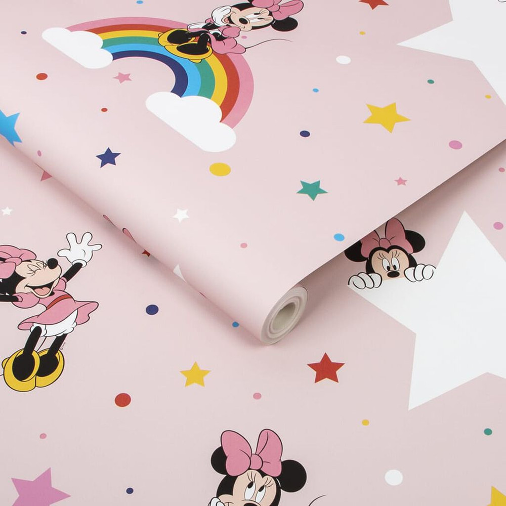 disney rainbow minnie wallpaper