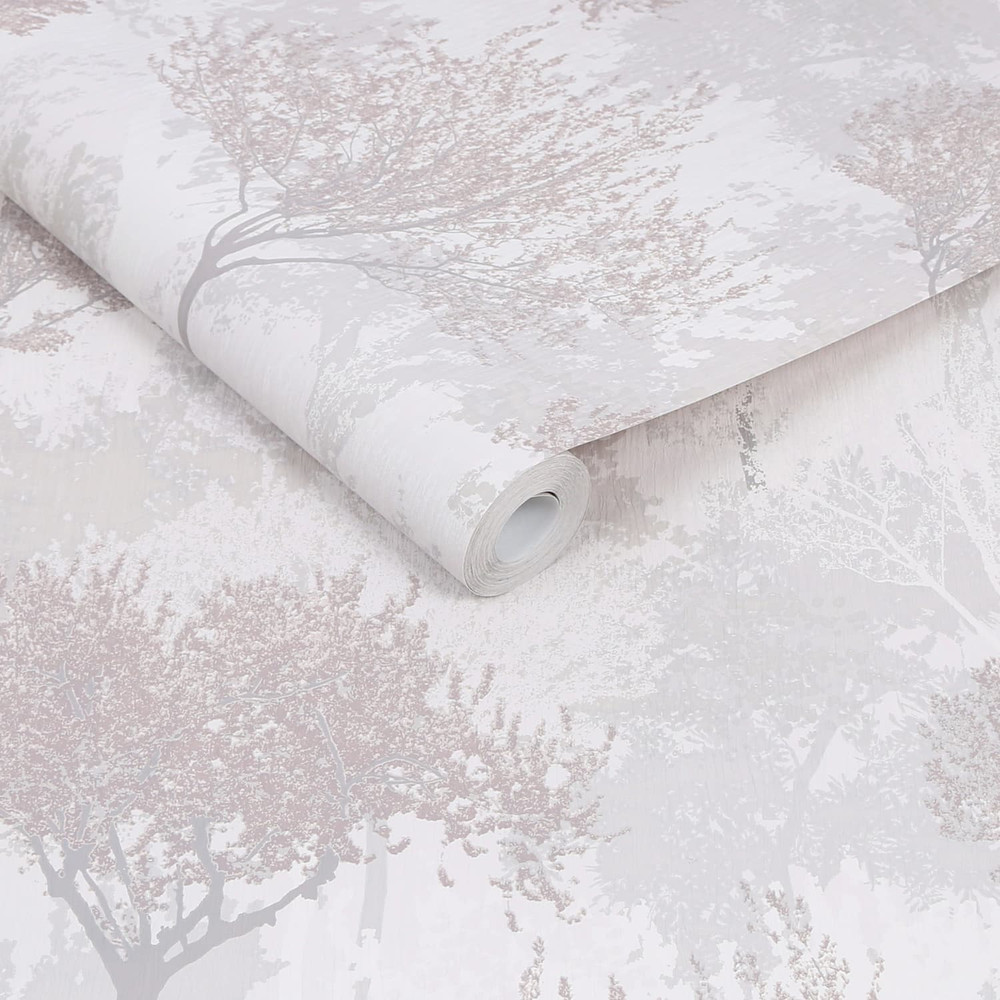 Birch Mauve Wallpaper